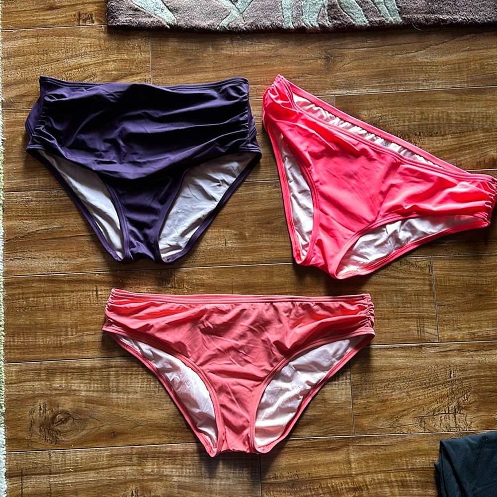 3 Pair Victoria’s Secret Bikini Bottoms L/XL